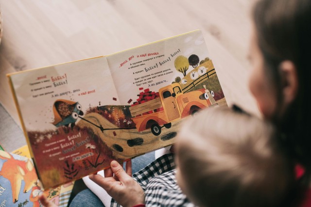 Reading to a child
